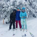 Three Skiers