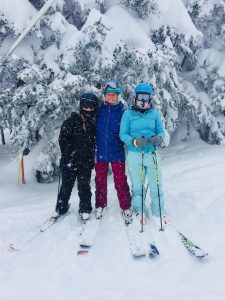 Three Skiers