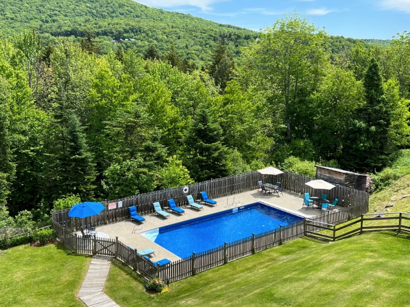 swimming pool in mountains
